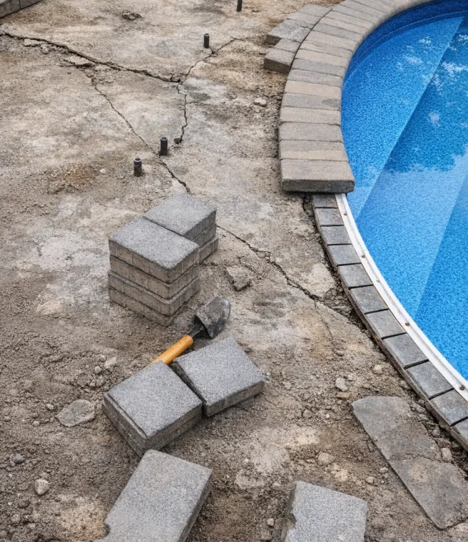Cracked Slabs or Footings Beneath Pool Houses