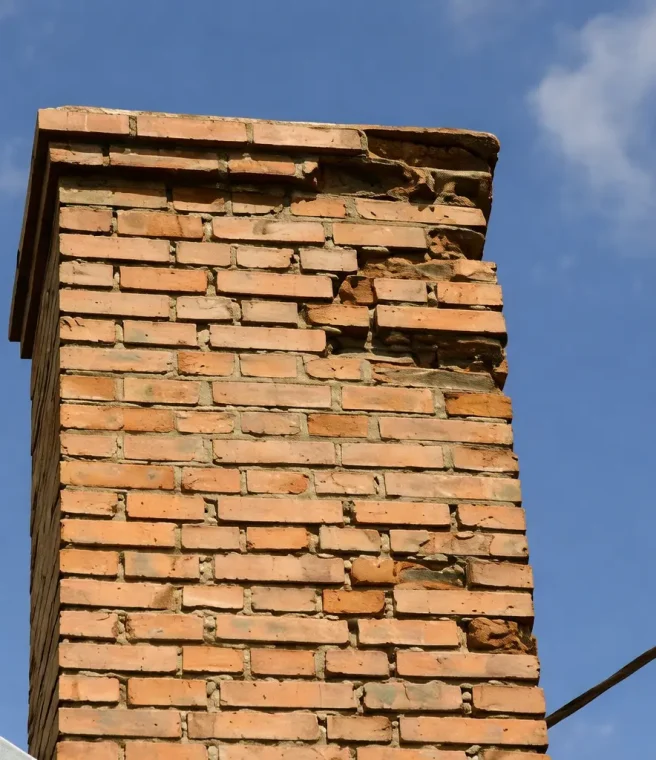 Cracked or Separated Chimney Structures