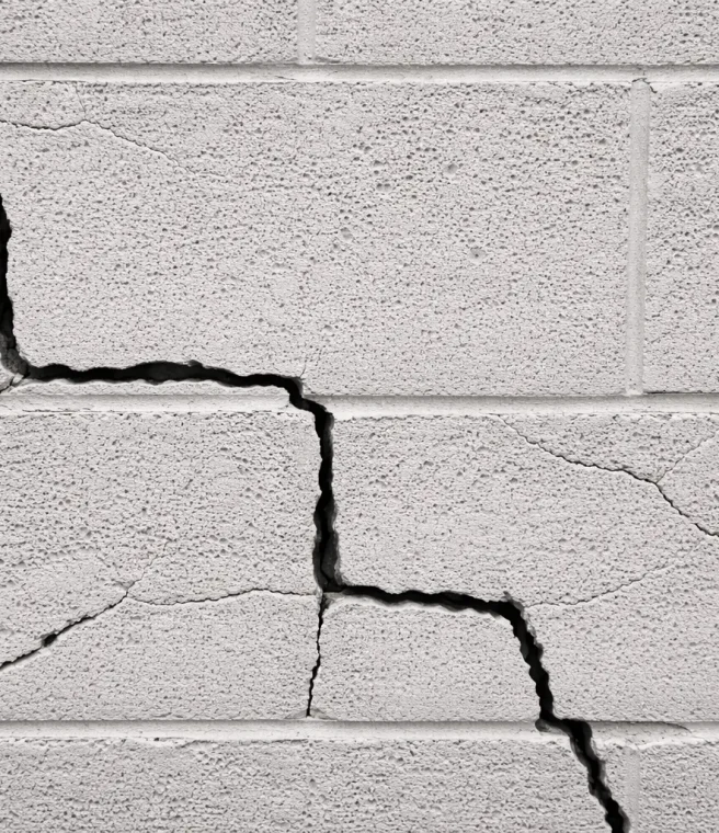 Horizontal or Stair-Step Cracks