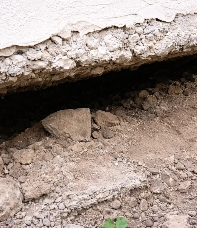 Loss of support beneath existing foundations
