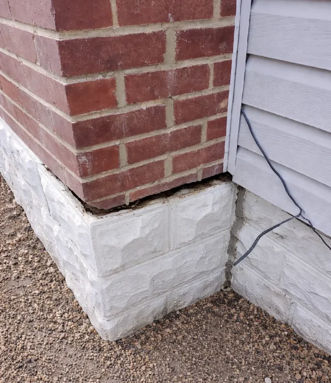 Sinking Chimney Foundations