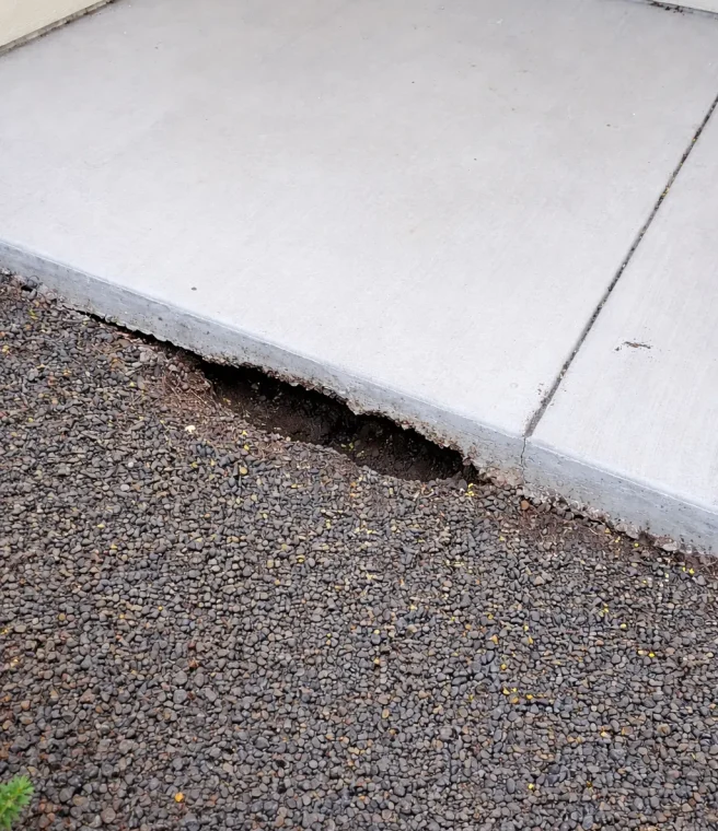 Voids Beneath Cart Path Concrete