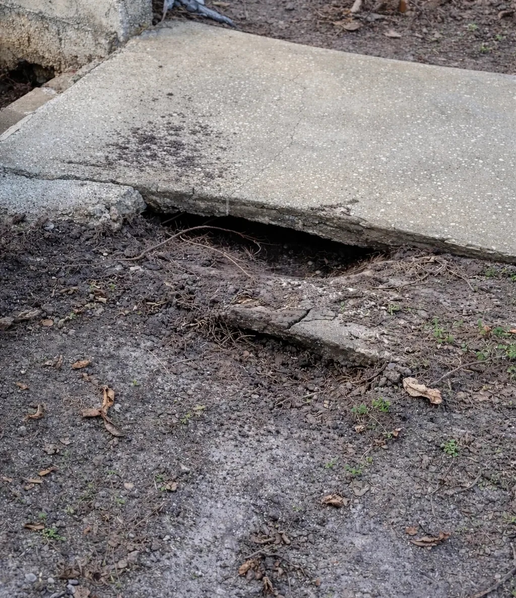 Voids Beneath Patio and Walkway Concrete
